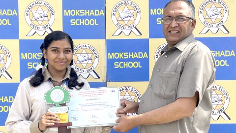 Mokshada wins 2nd prize in art competition